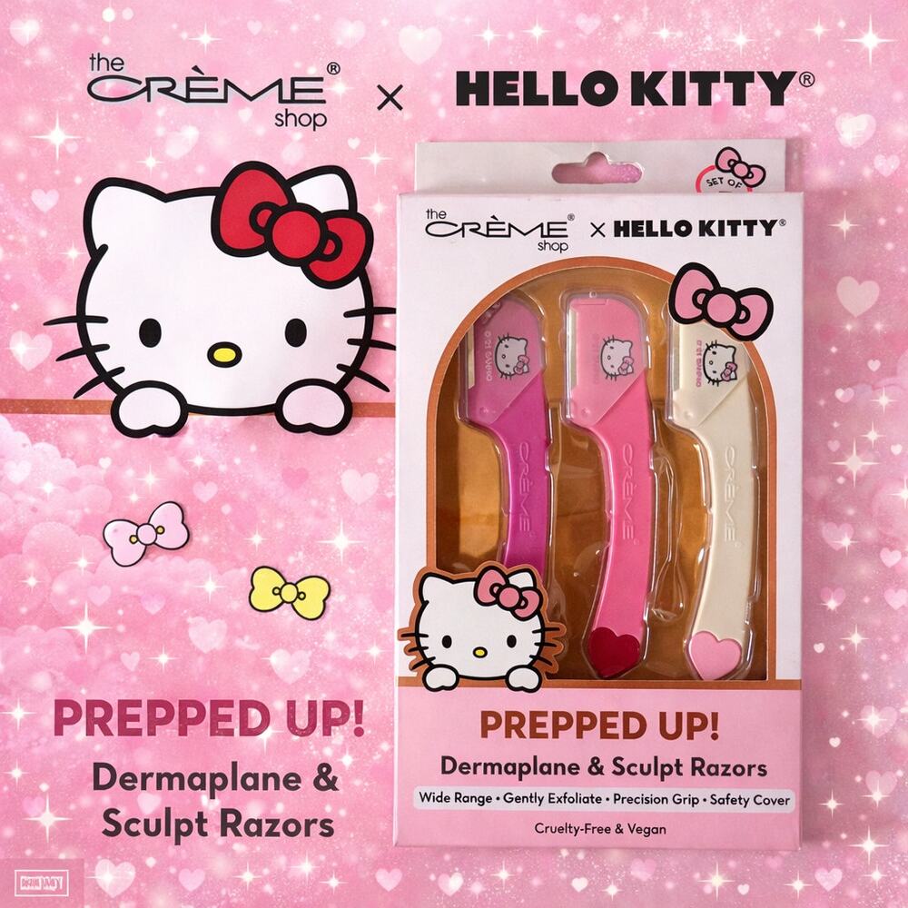 The Creme Shop x Hello Kitty Dermaplane & Sculpt Razors NEW